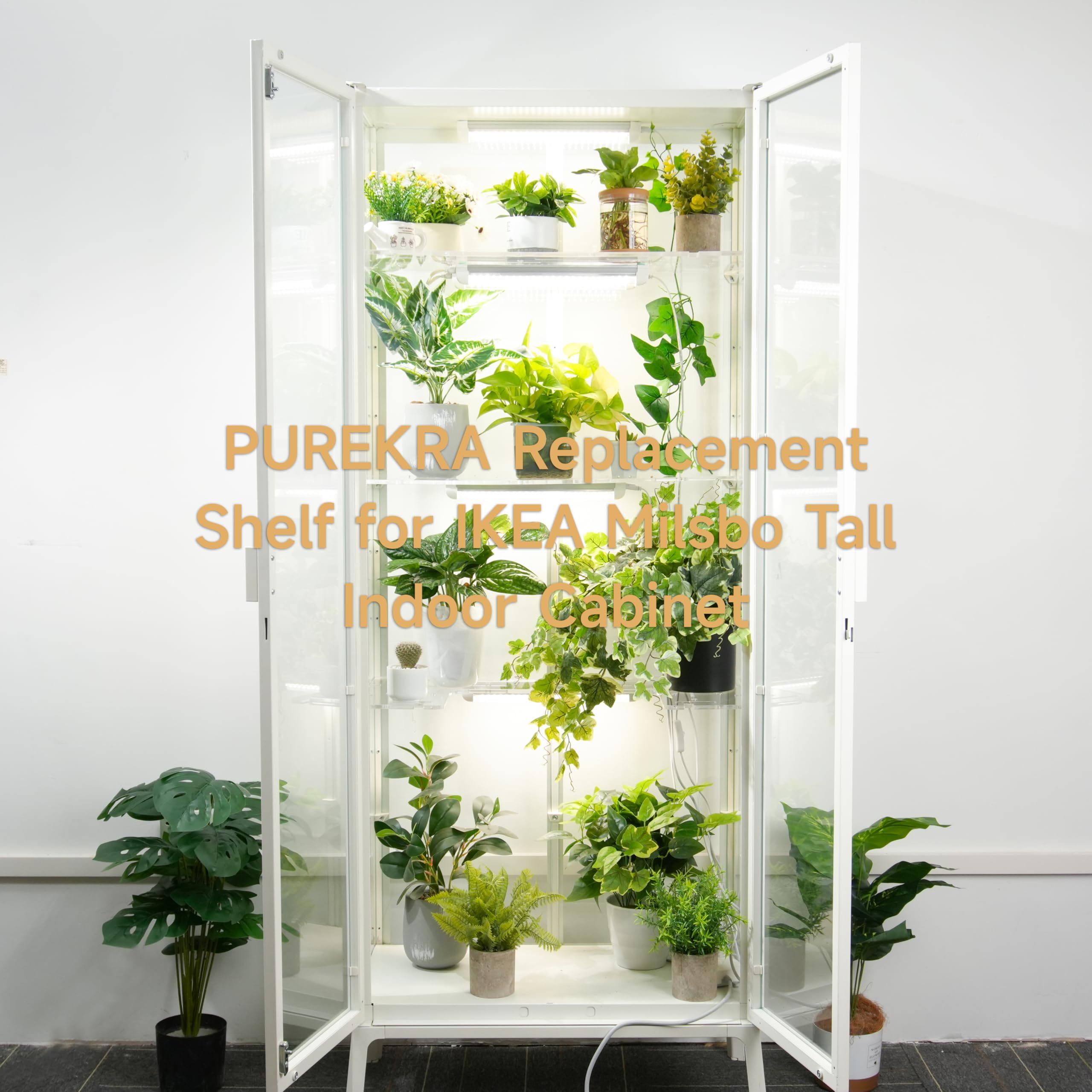 Acrylic Shelf for IKEA Milsbo Tall Greenhouse Cabinet- 8mm Thick